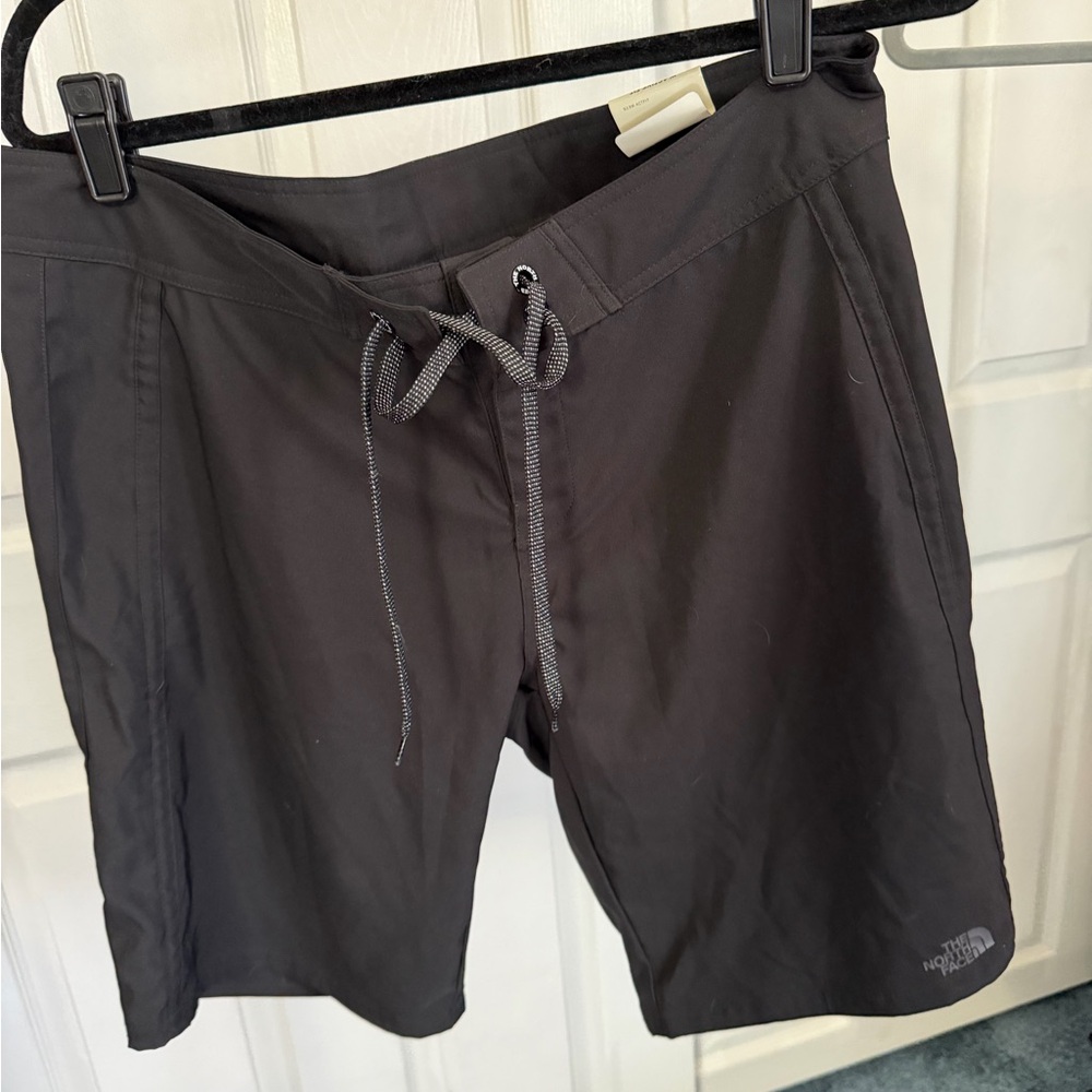 The North Face Black Drawstring board Shorts. NWT